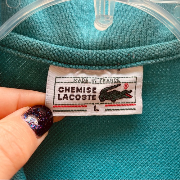 Lacoste Chemise vintage polo size L - Picture 7 of 12